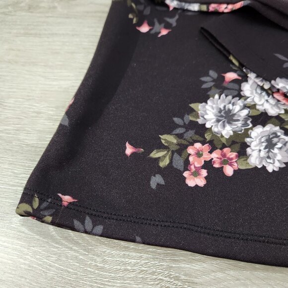 Violets & Roses Floral Square Neck Long Sleeve Blouse New With Tags Women's M - Picture 11 of 14